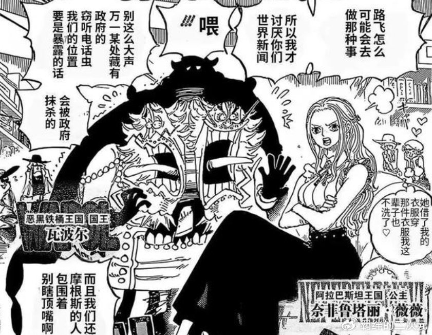 海贼王1124话:薇薇阻止摩根斯,赤犬问责黄猿,神秘人坐等路飞