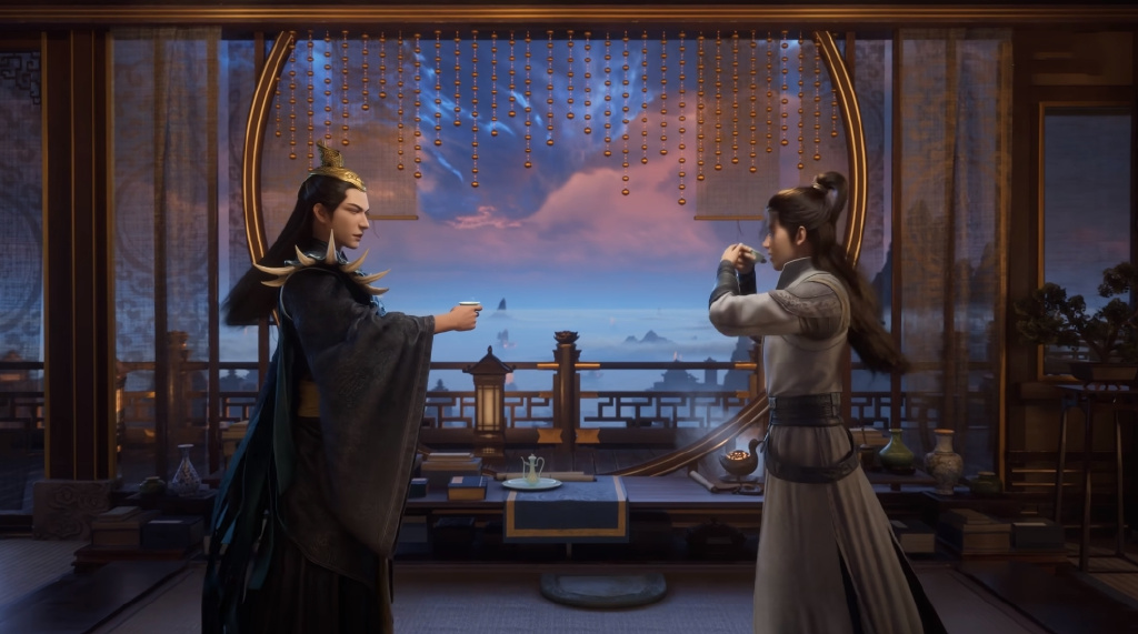 星宫双圣参战,风希变寸金阁老板,韩立买药偶遇,风希赠酒并下套