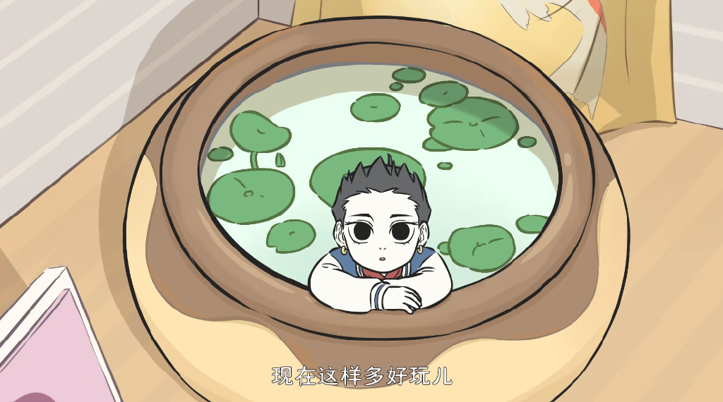 哪吒犯错躲起来,观音苦苦寻找,九月帮其打掩护,还是被识破伪装