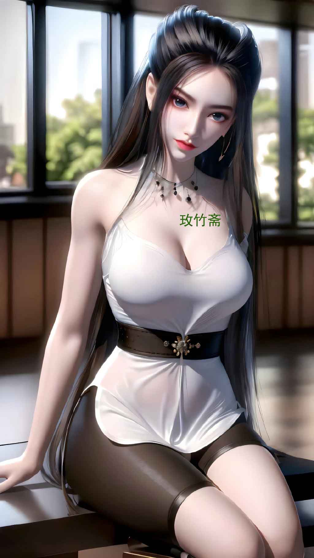 天行九歌焰灵姬办公室翘臀短裙壁纸