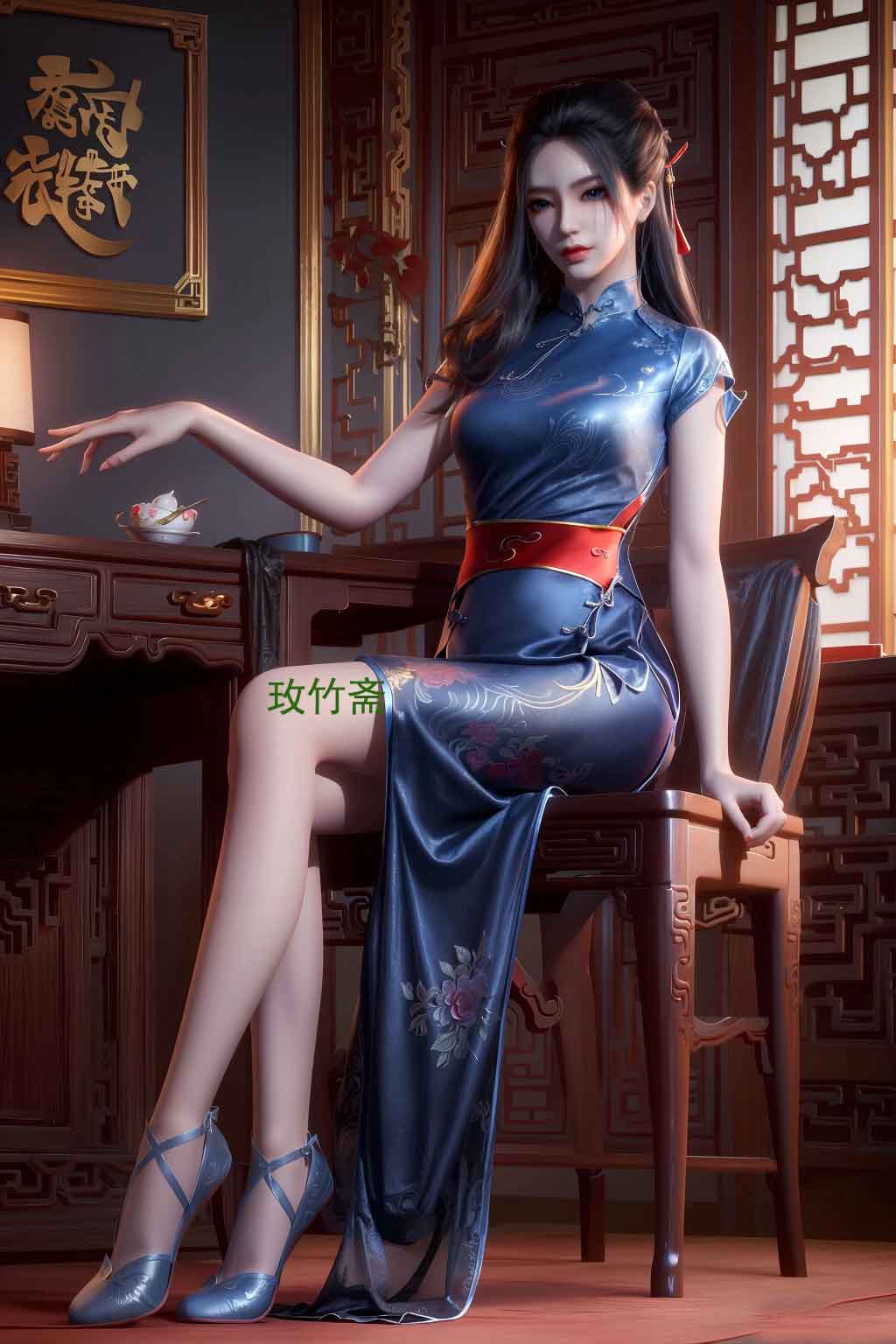 《天行九歌》焰灵姬旗袍美腿壁纸