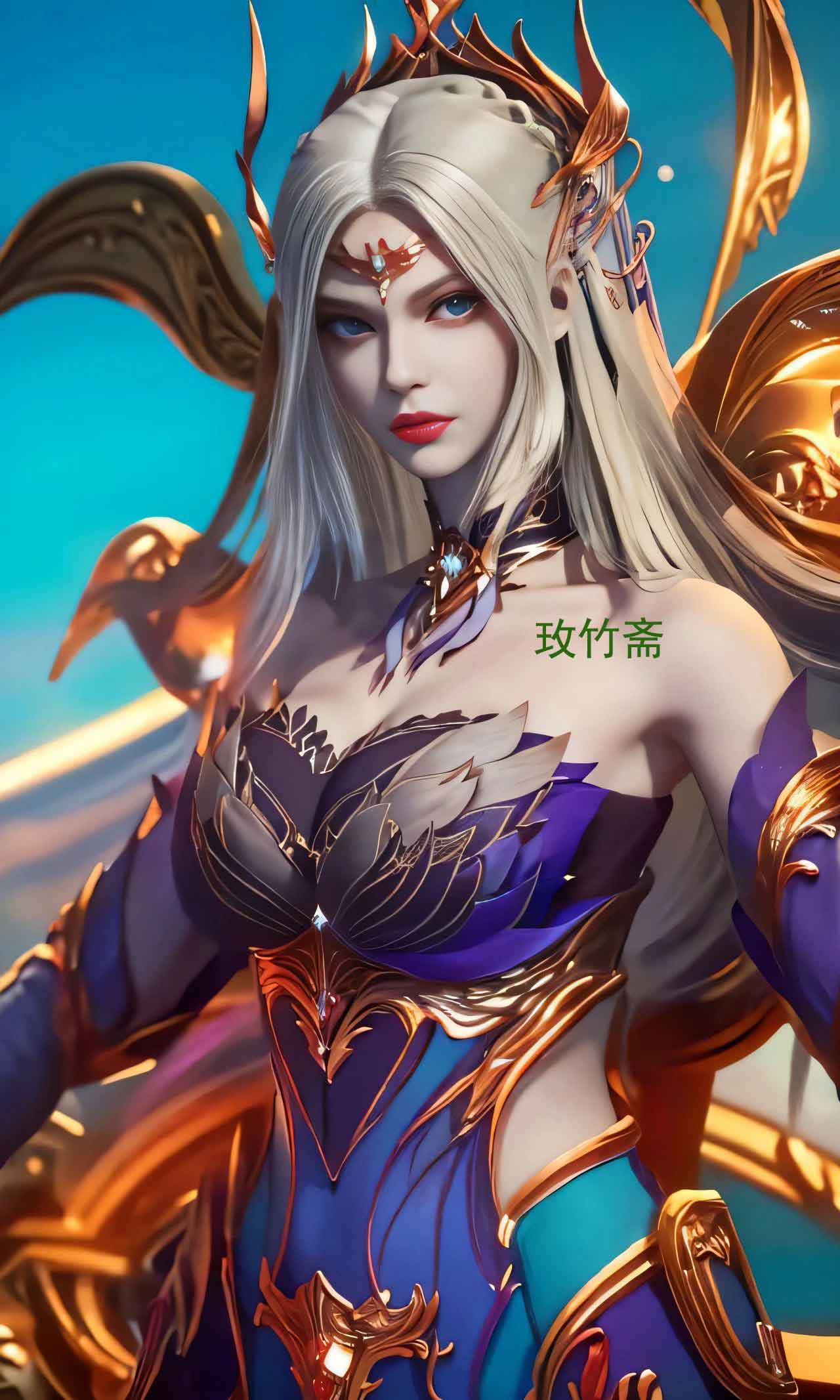 斗罗大陆暗黑千仞雪美腿壁纸