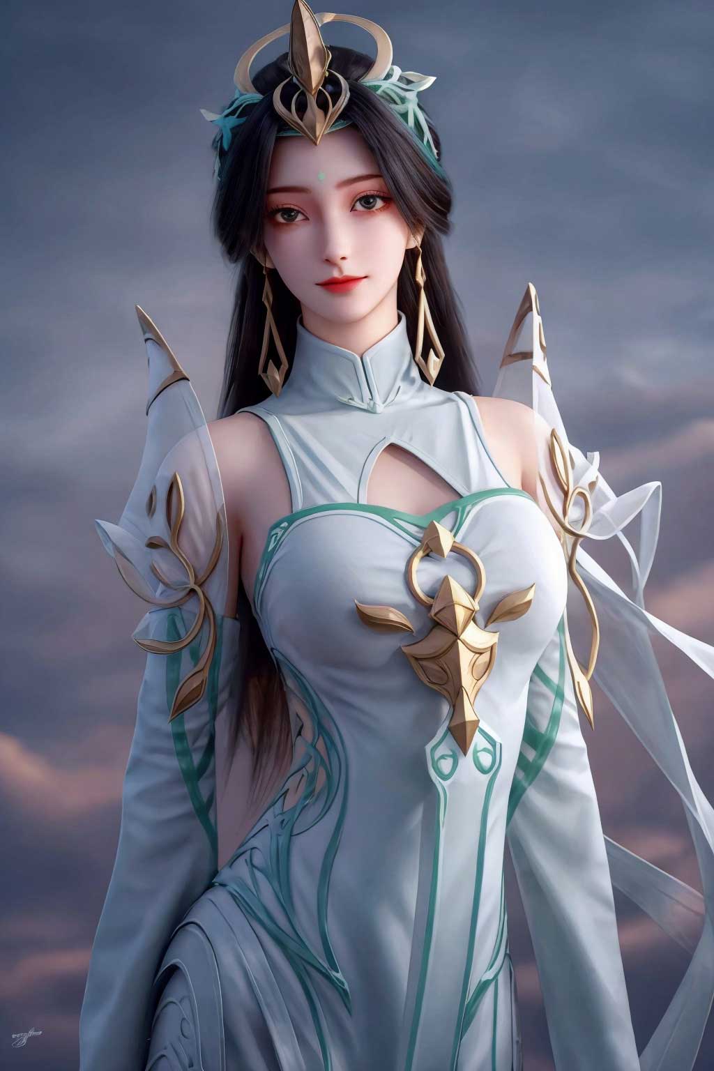 完美世界柳神性感美背壁纸