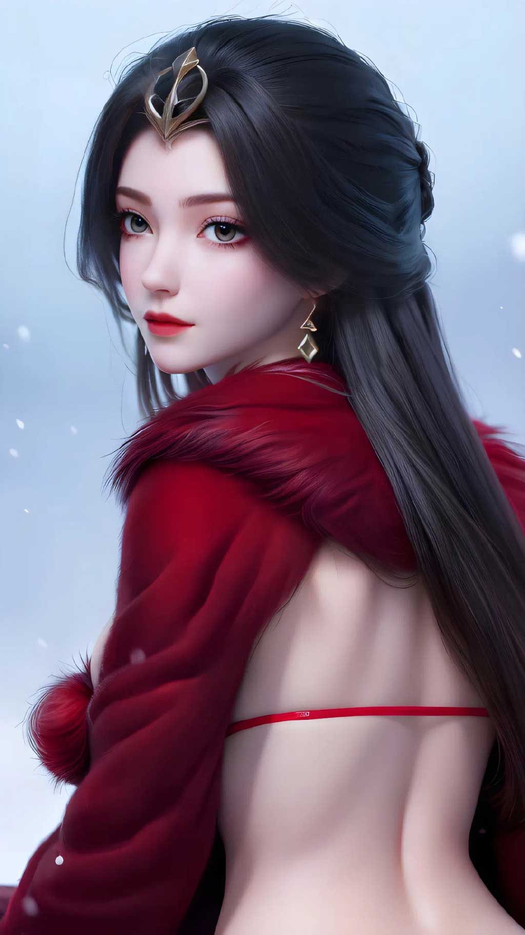 完美世界柳神性感美背壁纸