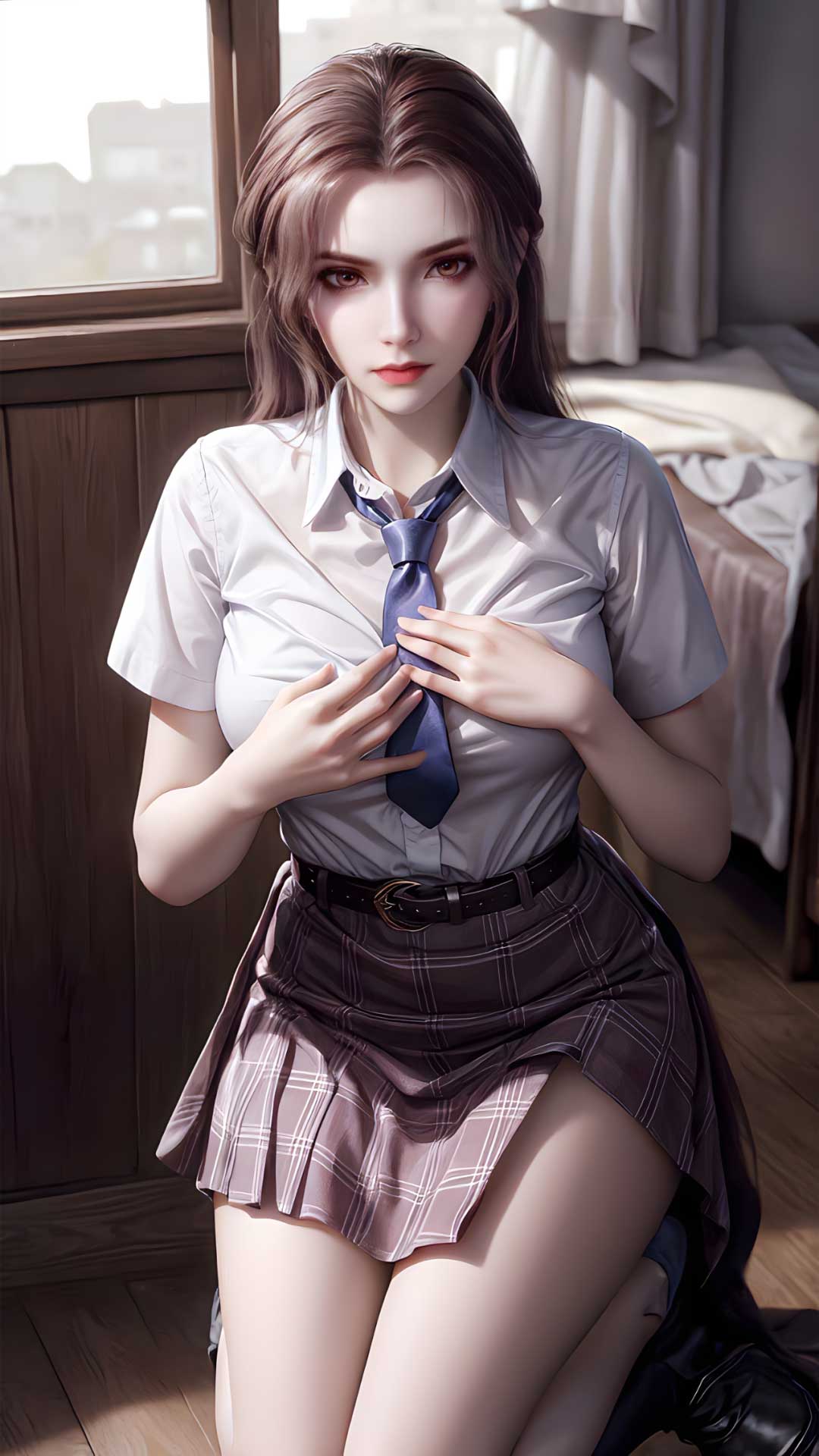 《斗罗大陆》比比东JK美腿壁纸
