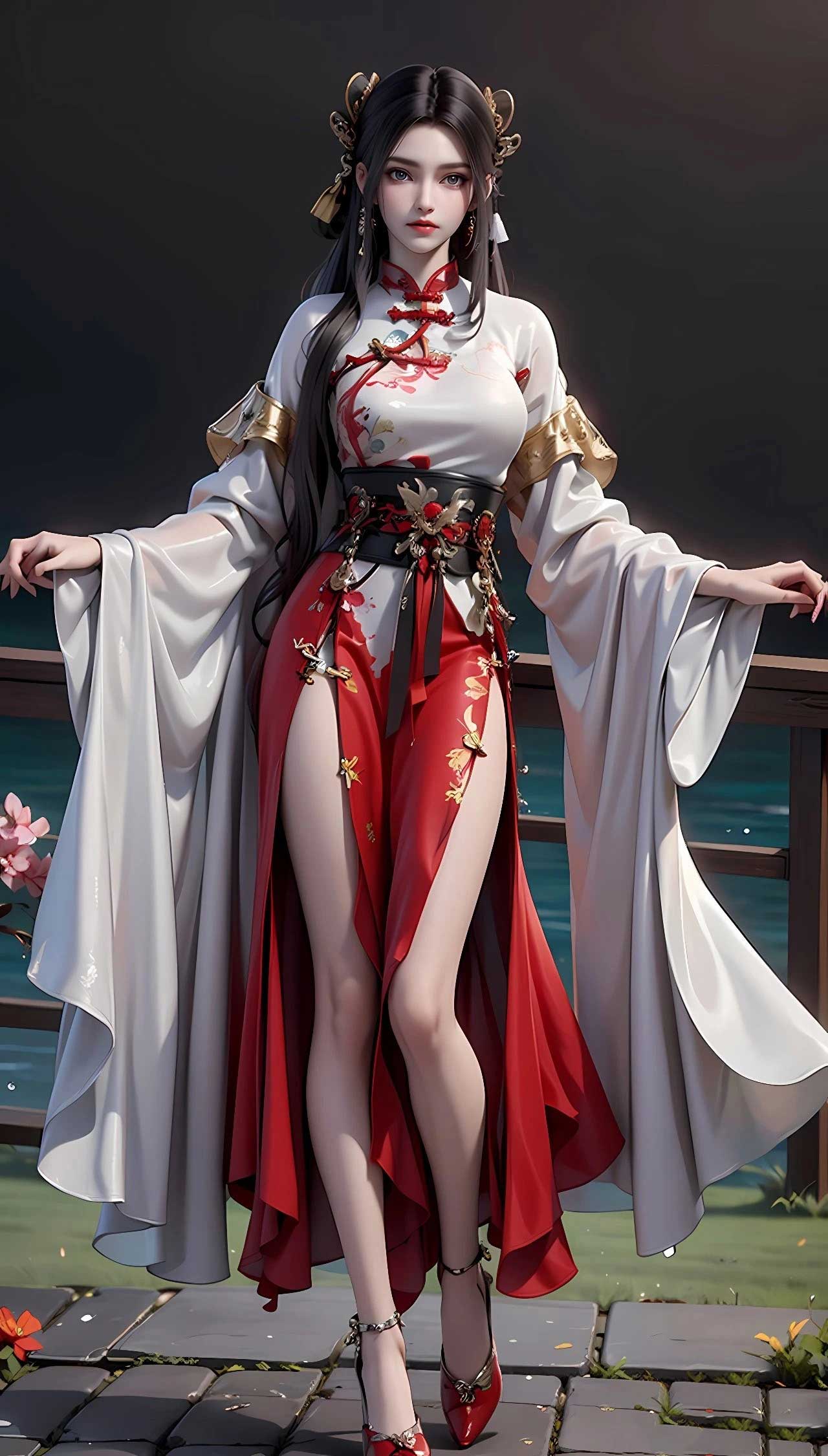 《完美世界》秦怡宁AI性感美腿壁纸