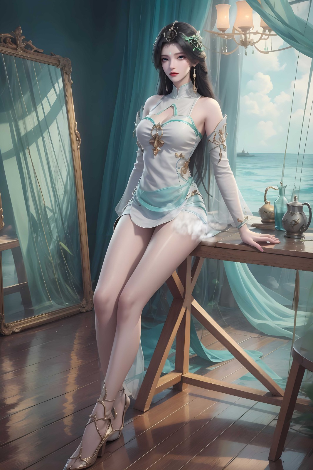 《完美世界》柳神性感美腿壁纸
