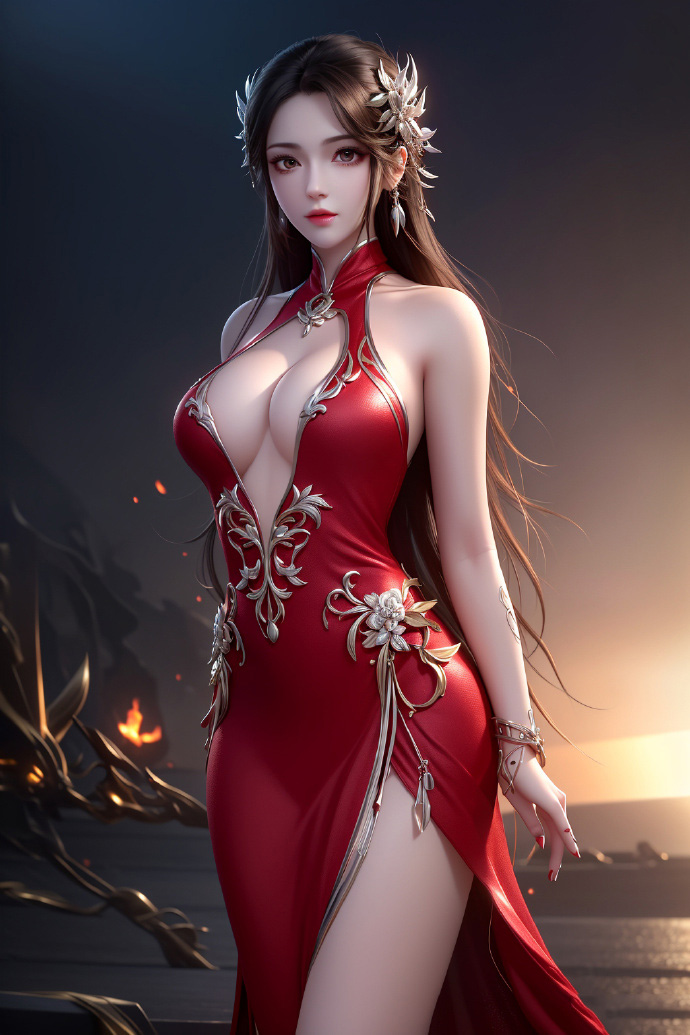 《完美世界》火灵儿美腿丰满壁纸